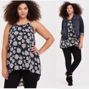 Torrid size 1 Floral High Neck Tank